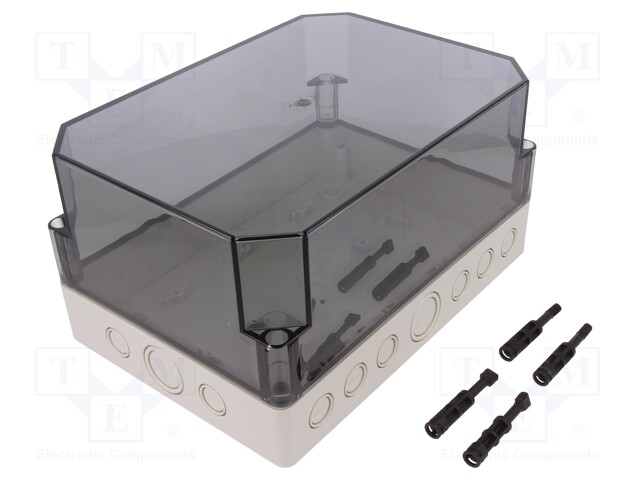 Enclosure: multipurpose; X: 180mm; Y: 254mm; Z: 137mm; TK PS; grey