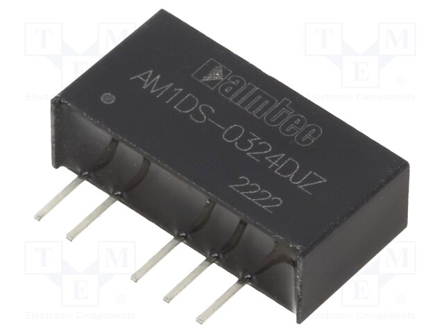 Converter: DC/DC; 1W; Uin: 2.97÷3.63V; Uout: 24VDC; Uout2: -24VDC