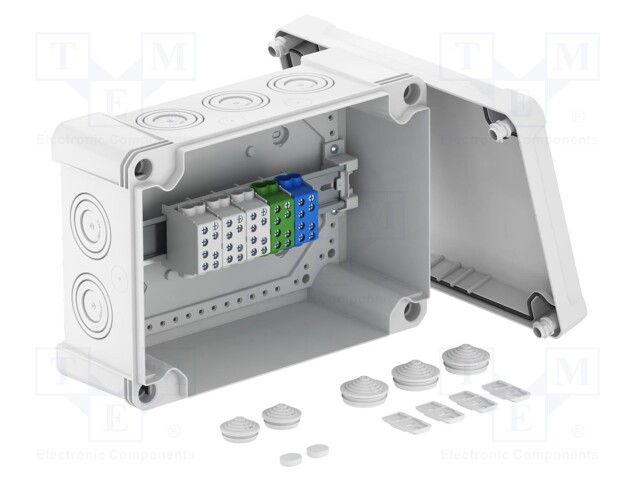 Enclosure: junction box; X: 202mm; Y: 286mm; Z: 126mm; polycarbonate