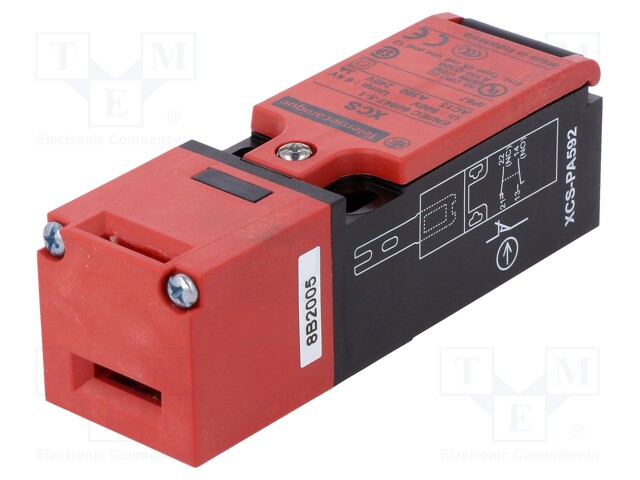 Safety switch: key operated; Series: XCSPA; Contacts: NC + NO