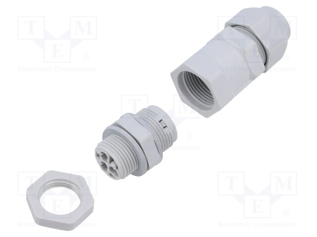 AC connector 3773 IP66/IP68 TERMINAL BLOCK 3P Grey