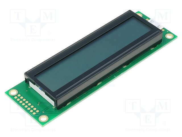 Display: LCD; alphanumeric; STN Positive; 20x2; gray; LED; PIN: 16