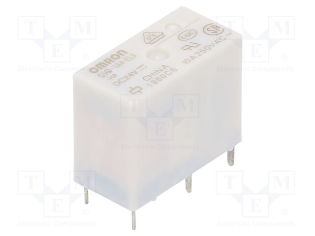 Relay: electromagnetic; SPST-NO; Ucoil: 24VDC; 5A/250VAC; 5A/30VDC