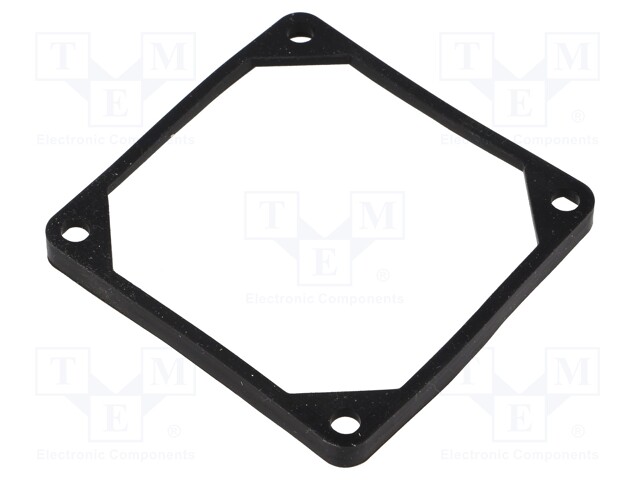 Mounting gasket; Ømount.hole: 5mm; black; Shore hardness: 40