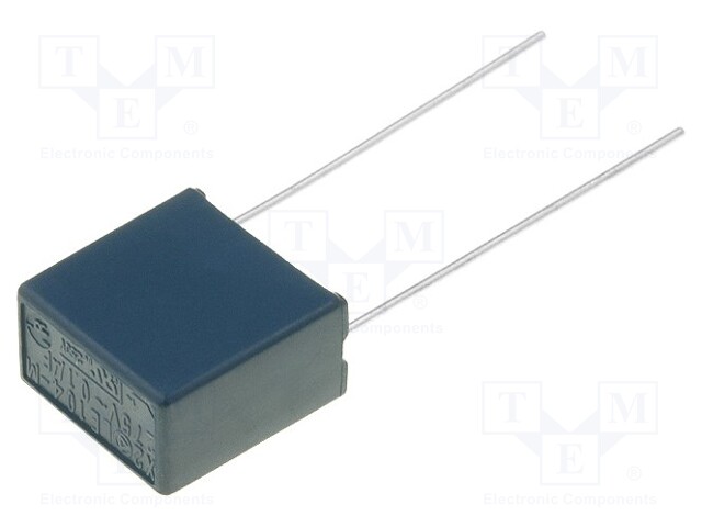 Capacitor: polypropylene; X2; 100nF; 10mm; ±10%; 6.5x11.5x12mm