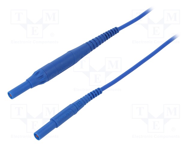 Test lead; PVC; 1.5m; blue; 8A; Cond.cross sec: 1mm2