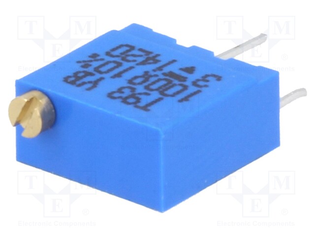 Potentiometer: mounting; multiturn; 100Ω; 500mW; THT; ±10%; linear