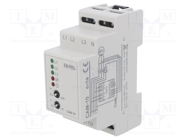 Module: voltage monitoring relay; DIN; Leads: screw terminals