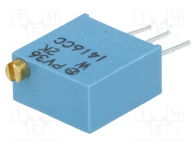 Potentiometer: mounting; vertical; 2kΩ; 500mW; THT; ±10%; linear