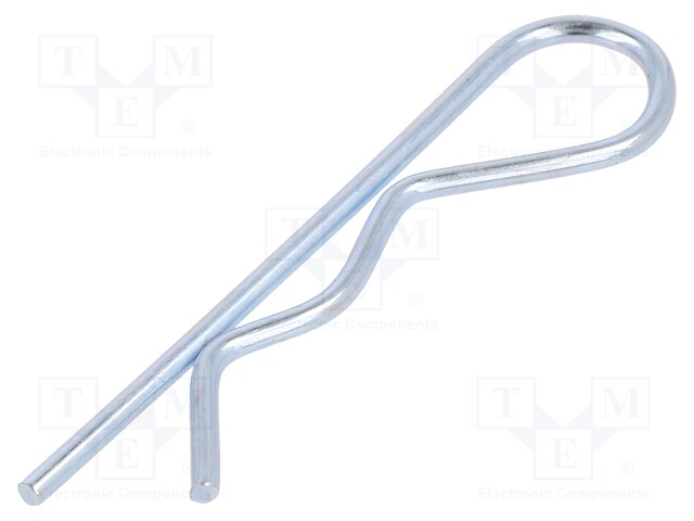 Cotter pin; zinc-plated steel; Ø: 2mm; L: 57mm; Shaft dia: 9÷14mm