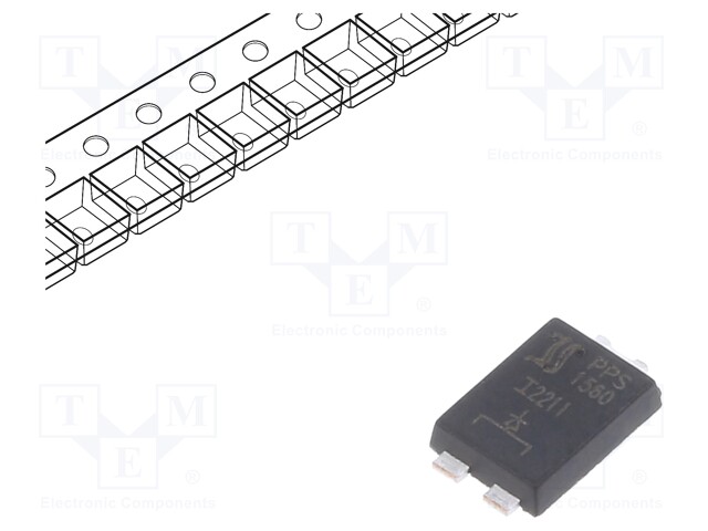 Diode: Schottky rectifying; SMD; 60V; 15A; PowerSMD