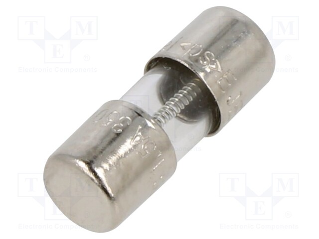 Fuse: fuse; time-lag; 1.5A; 350VAC; cylindrical,glass; 5x15mm; 2JS