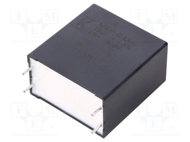 Capacitor: polypropylene; DC-Link; 15uF; ESR: 5.6mΩ; THT; ±5%