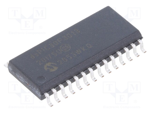 DsPIC microcontroller; SRAM: 2048B; Memory: 24kB; SO28; 2.5÷5.5VDC