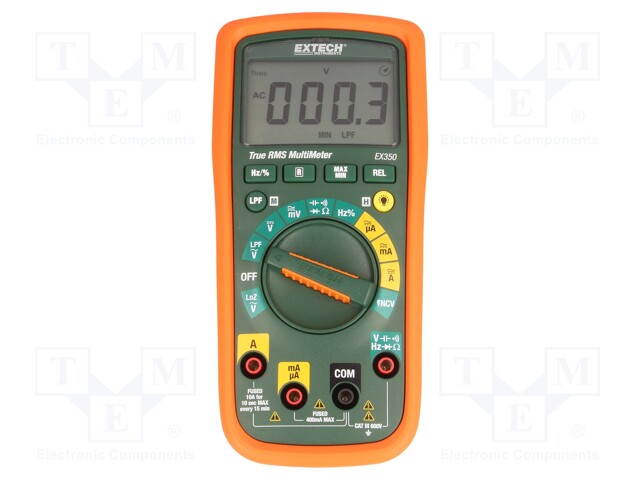 Digital multimeter; LCD (4000); VDC: 40m/400m/4/40/400/600V