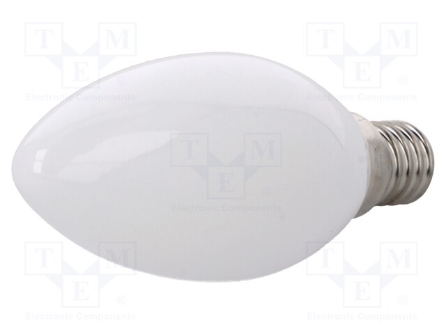 LED lamp; warm white; E14; 230VAC; 250lm; 3W; 330°; 2700K