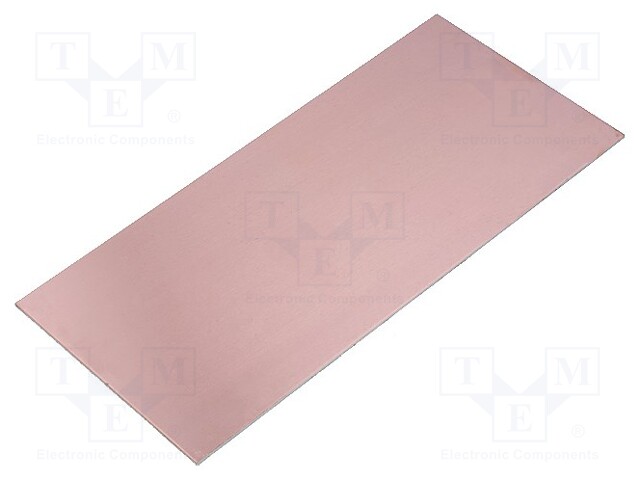 Laminate; aluminium; 1.5mm; L: 210mm; W: 100mm; Coating: copper