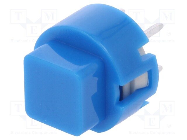 Switch: keypad; Pos: 2; SPST-NO; 0.01A/32VDC; blue; Mounting: THT
