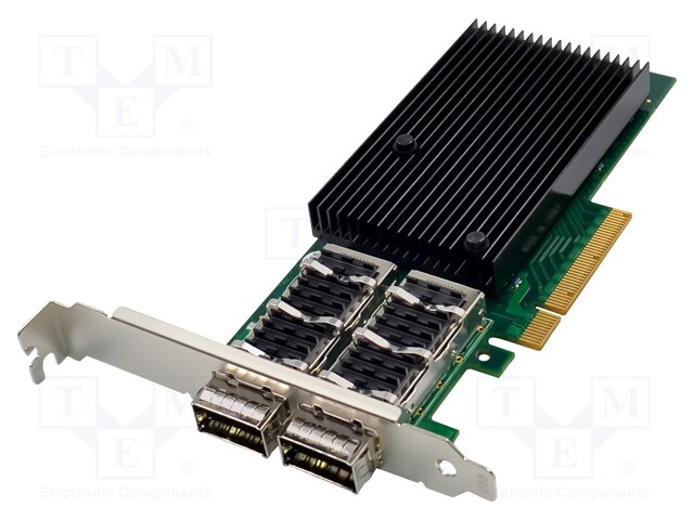 PC extension card: PCIe; QSFP x2; PCI Express 3.0; 40Gbps