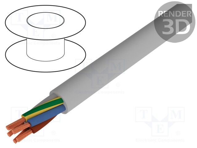 Wire; JB-500; 7G0,5mm2; unshielded; 300/500V; PVC; Cu; stranded