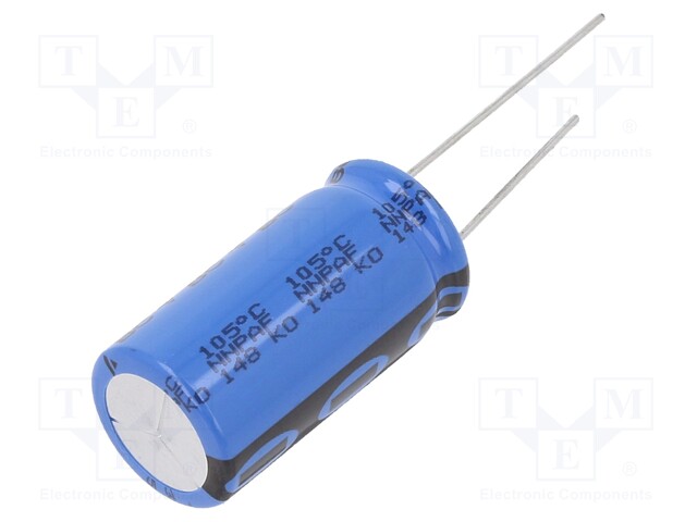 Capacitor: electrolytic; 3.3mF; 35VDC; Ø16x31mm; Pitch: 7.5mm; ±20%