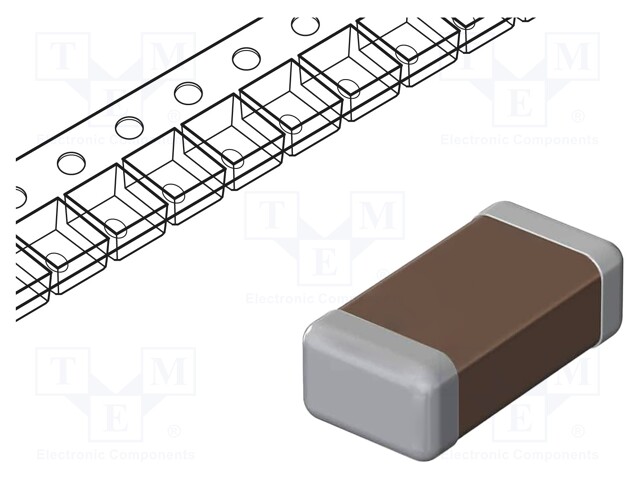 SMD Multilayer Ceramic Capacitor, 470 pF, 100 V, 0402 [1005 Metric], ± 10%, X7R, GCM Series