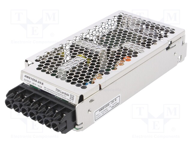 Power supply: industrial; single-channel,universal; 24VDC; 4.5A