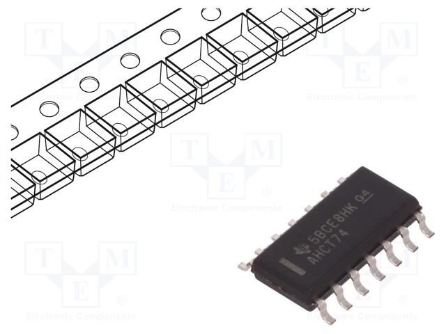 IC: digital; D flip-flop; Channels: 2; 4.5÷5.5VDC; SMD; SO14