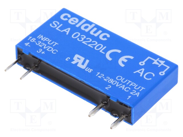 Relay: solid state; SPST-NO; Ucntrl: 18÷32VDC; 2A; 12÷280VAC