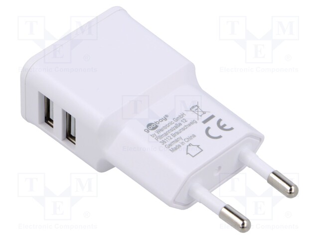 Power supply: switched-mode; plug; 5VDC; 12W; Plug: EU; 82.5%; white