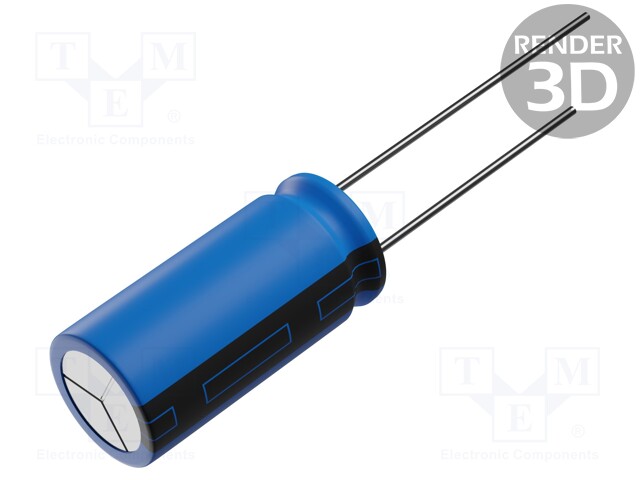 Capacitor: electrolytic; THT; 470uF; 35VDC; Pitch: 5mm; ±20%; 10000h