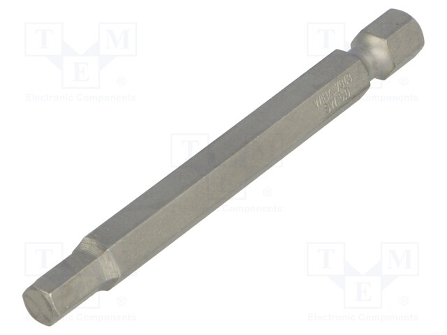 Screwdriver bit; Allen hex key; HEX 5mm; Overall len: 70mm