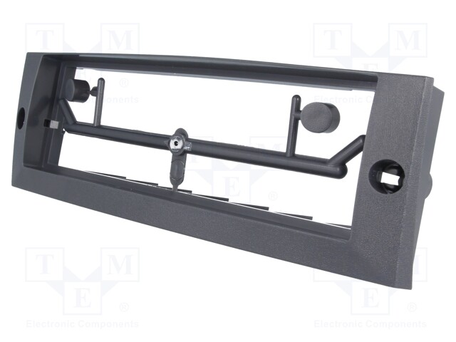 Radio mounting frame; Mitsubishi; 1 DIN; black