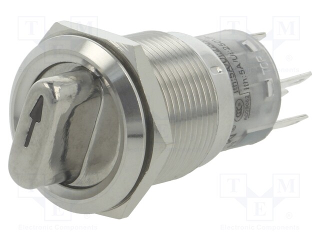 Switch: rotary; Pos: 2; SPDT; 0.5A/220VAC; 1A/24VDC; -20÷55°C; 50mΩ