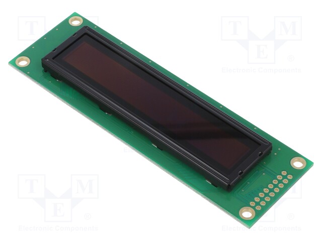 Display: OLED; graphical; 2.59"; 100x16; Dim: 116x37x9.8mm; blue