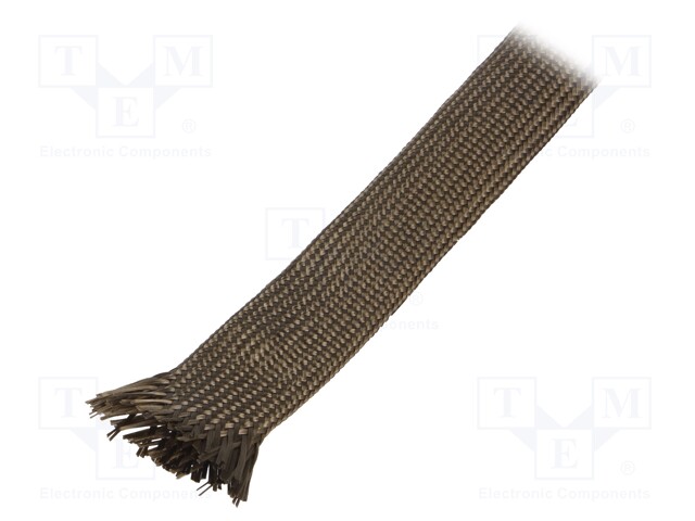 Insulating tube; Mat: basalt fibre; khaki; -260÷560°C; Øint: 12mm