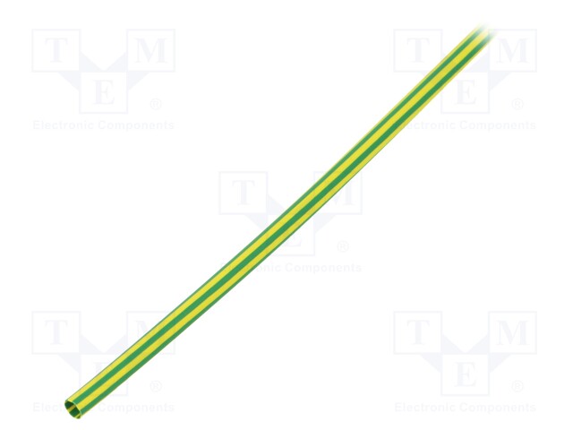 Heat shrink sleeve; flexible; 2: 1; 3.2mm; L: 10m; yellow-green