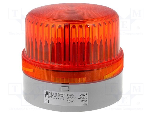 Signaller: lighting; continuous light; orange; Series: WLG; IP65