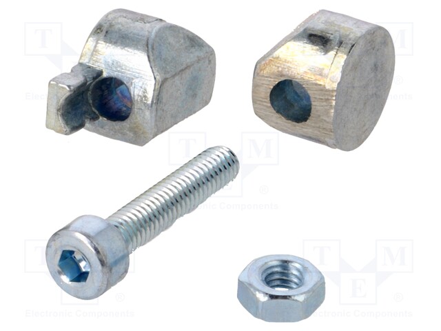 Mounting coupler; for profiles; Width of the groove: 5mm