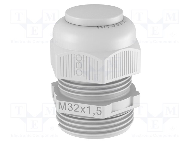 Cable gland; M32; light grey