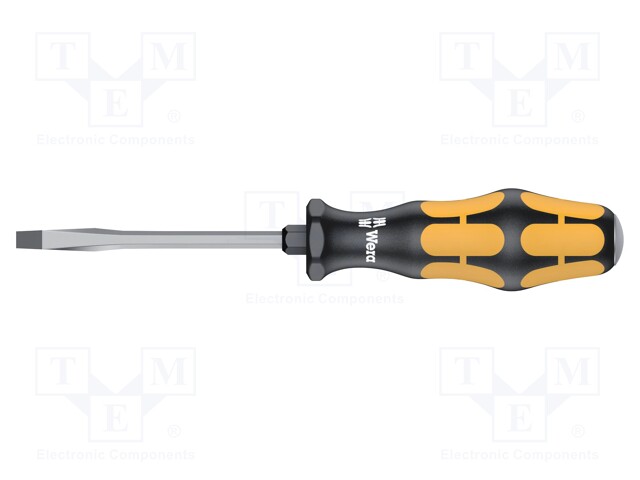 Screwdriver; slot; for impact,assisted with a key; 4,5x0,8mm