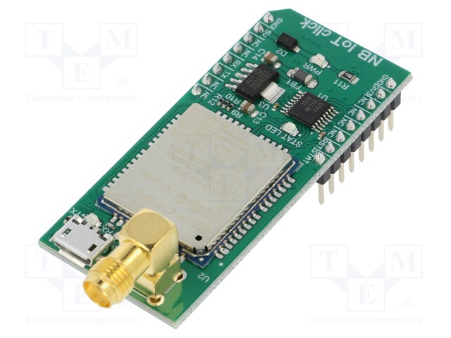 Click board; NB-IoT; UART,USB; Quectel BC95G; 3.3/5VDC