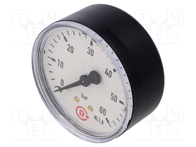 Manometer; 0÷60bar; 63mm; non-aggressive liquids,inert gases