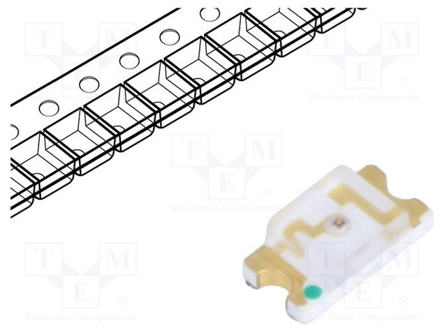 LED; SMD; 1206; red; 80mcd; 3.2x1.6x1.1mm; 140°; 2.1÷2.6V; 20mA