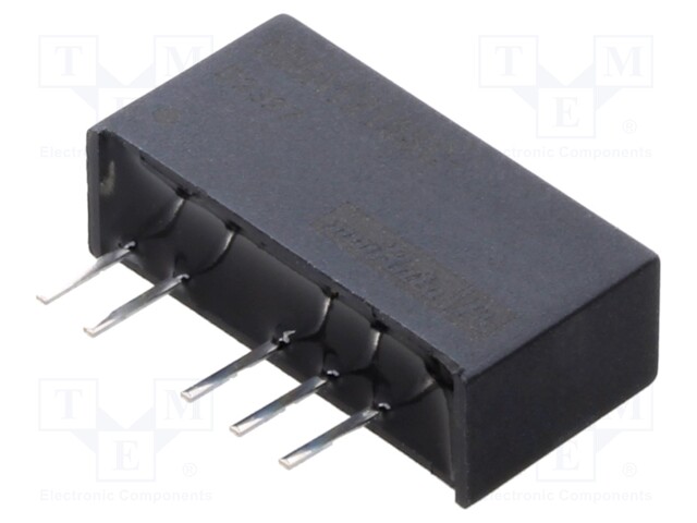 Isolated Board Mount DC/DC Converter, ITE, 2 Output, 1 W, 15 V, 33 mA, -15 V