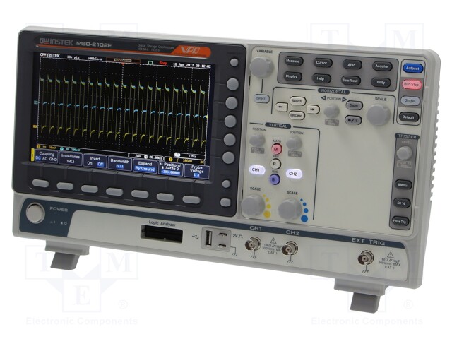 Oscilloscope: mixed signal; Band: ≤100MHz; Channels: 2; 10Mpts