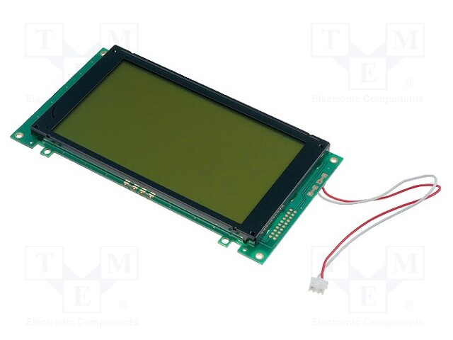 Display: LCD; graphical; 240x128; STN Positive; green; LED; PIN: 20