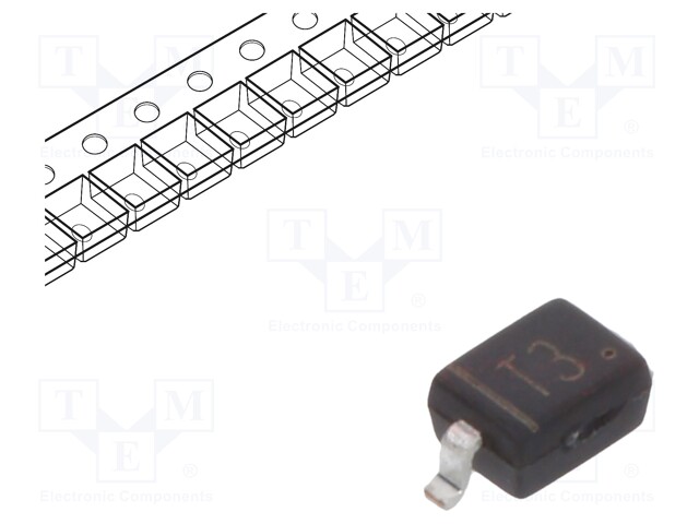 Diode: rectifying; SMD; 250V; 200mA; 50ns; Package: reel,tape; 250mW