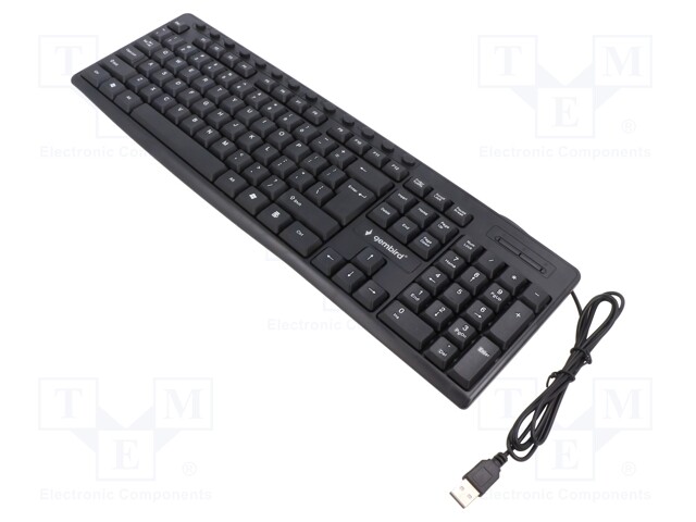 Keyboard; black; USB A; wired,US layout; 1.2m