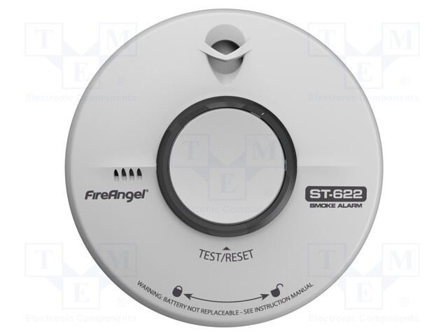 Smoke detector; Features: needs no calibration; 130x34mm; 4÷38°C